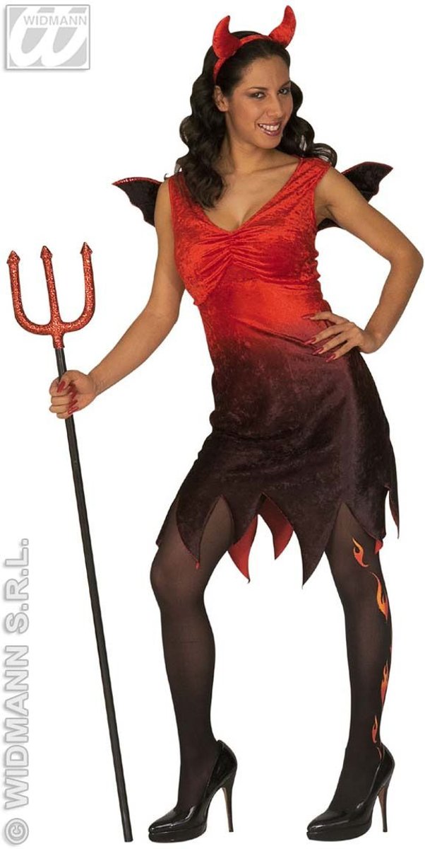 Duivel Kostuum | Hot & Spicy Duivelin XL Kostuum Vrouw | Large | Halloween | Verkleedkleding